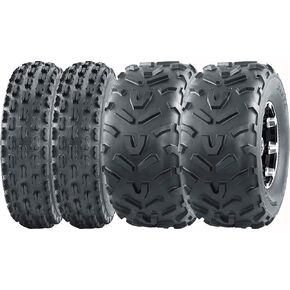WANDA 2004-2009 Kawasaki KSV/KFX 700 Sport ATV Complete Tire Set 22x7-10 & 22x11-10