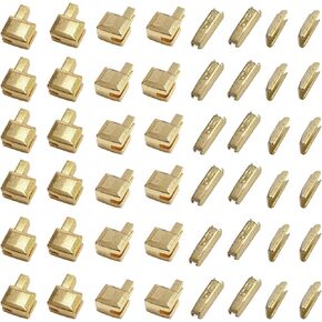 24 Sets #5 Metal Zipper Latch Slider Retainer Insertion Pin Zipper Bottom Zipper Stopper for Coats,Jacket,Bag,Shoes,Zipper Repair(Black)