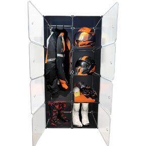 رف تخزين خوذة الدراجة النارية، خزانة عرض الخوذة، رف منظم للخوذة مناسب لتخزين معدات ركوب الدراجات النارية in Kuwait