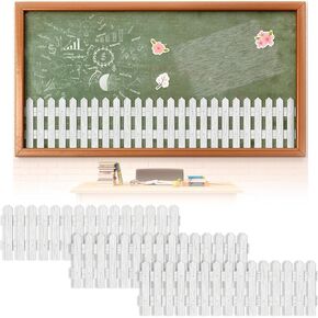 Spring Summer Picket Fence Bulletin Board Decoration White Picket Fence Cutouts for Classroom Home Decor Picket Fence Bulletin Set Picket Fence Cut Outs Border for Teachers Garden Tea Party Accessory
