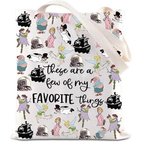 ENSIANTH Peter Inspired Tote Bag Fairy Tales Gift Little Flying Man Gift Neverland Trip Shoulder Bag Magic Kingdom Gift