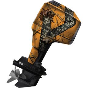 Mossy Oak Graphics Break-Up Infinity Camo Boat Motor Wrap Kit - Easy to Install Vinyl Wrap with Matte Finish - 150 HP Or Less Kit