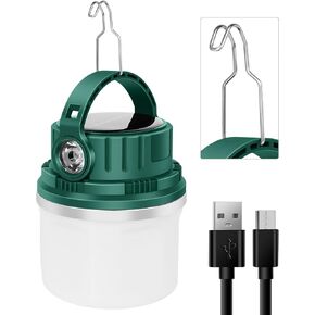 Camping Lanterns Solar Power Rechargeable USB Chargeable Mini Portable Light Flashlight for Emergency,5500 mAh Large Capacity Rechargeable Battery，Hurricane, Outdoor,Power Outage, Hiking(Gray）