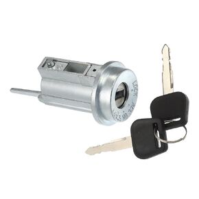 Ignition Switch Lock Cylinder No.69057-35070 - Car Steering Lock Cylinder - for Toyota Tacoma 1995-2004 Metal Silver Tone with Keys - 1 Set