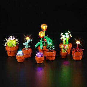 LED Lighting Kit for Lego Icons Tiny Plants 10329, LED Light Compatible with Lego 10329 Building Block Models (Not Include Set)