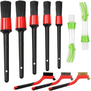 Car Detailing Brush Set - 10Pcs Auto Interior Cleaning Brushes Kit, Vehicle Soft Dusting Brush Detail Tool for Air Vent, Dashboard, Engine, Wheels