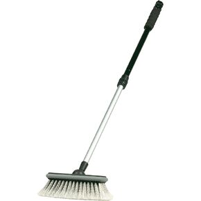 Carrand 92022S Flow-Thru 8" Deluxe Wash Brush with 40" Extension Pole , Grey