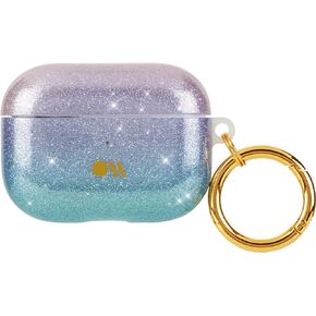 Case-Mate Protective AirPod Pro Case Cover, Soft Silicone Cover with Keychain Ring for Men and Women, Compatible with Apple AirPods Pro, Front LED Visible - Fuschia