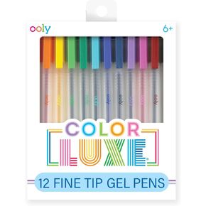 Ooly Radiant Writer's Glitter Gel Pens Set of 8 - Glitter Pens for Kids, Adults, Art Supplies and stationery Supplies
