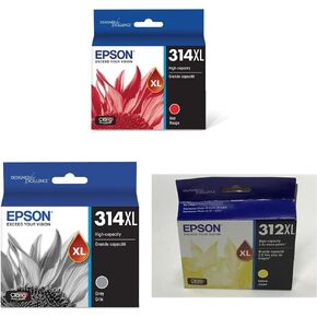 خرطوشة حبر EPSON 314 Claria Photo HD حمراء عالية السعة (T314XL820-S) تعمل مع Expression Photo XP-15000