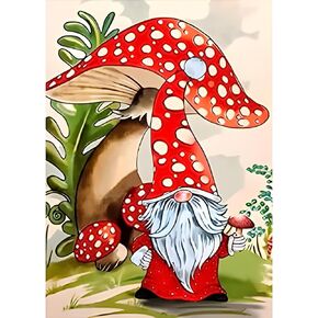 NAIMOER Halloween Gnomes Diamond Art Kits للبالغين، 5D مجموعات الفن الماس اليقطين للبالغين، DIY الحفر الكامل عيد الهالوين الماس الفن التطريز الماس الفن لديكور المنزل 30x40cm in Kuwait