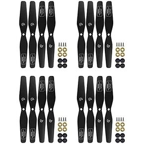 16PCS Black Propeller for SJRC S20W S30W T18 H301S T25 HS110D HS110G HS120D Remote Control Drone Blade Spare Parts