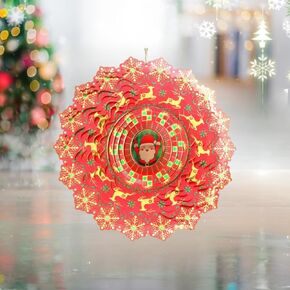 Wind Spinner 12-inch 3D Stainless Steel for Garden Decor, Now Ice Thousands - Worth Gift Holiday Decor GWS