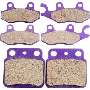 ECCPP Brake Pads Fits for 2006-2009 for Suzuki Quadracer 450 LTR450 2x4, 2009 for Suzuki Quadracer 450 LTR450Z 2x4 LE, FA13 FA165 FA137 Front and Rear Brake Pads