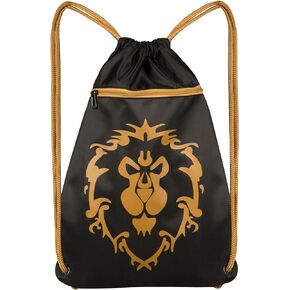 JINX World of Warcraft Alliance Loot Bag, 14x19, Drawstring Cinch Backpack