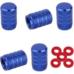 Winka Tire Stem Valve Caps Cover Round Aluminium Car Dustproof Caps Tire Wheel Stem Black
