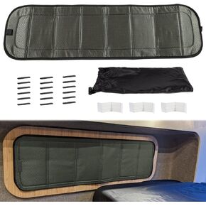 Bunk Window Cover Car Windows Shade Sun Blackout Fabric Replace for AW1033 (33"×10"CRL (AWING))