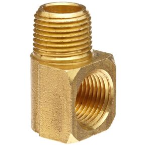 Anderson Metals-06116-12 Brass Pipe Fitting, 90 Degree Barstock Street Elbow, 3/4" Male Pipe x 3/4" Female Pipe