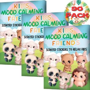 Mood Calming Stickers for Kids/Adults (90 Pack) – All Natural Patches, Chemical and Drug Free, Mood Support for Relaxation