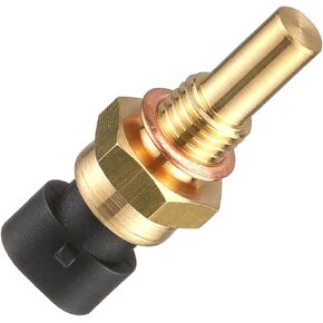 Pack-1 Car Engine Temperature Sensor Accessories, Waterproof Durable Metal Vehicle ECT Temp Sensor Replacement, OEM #15404280 12191170 60811520 12608814 Compatible with Delphi (Gold)