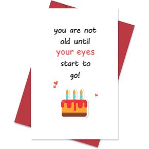 Funny Birthday Card for Him or Her - I'm Not Saying You're Old But If You Were Milk, Humorous Birthday Cards for Friends and Family