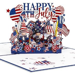 4th of July Pop up Cards, July Greeting Cards, 4th July Cards with Envelopes American Flag Greeting Cards, American Greeting Cards, Happy Independence Day Cards, 4th of July Pop up Greeting Cards