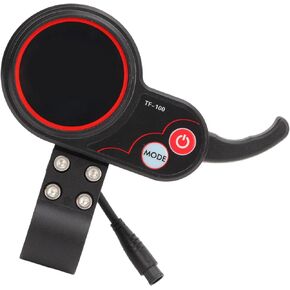 LCD Display Panel for M4 Electric Scooter, Multi Function Electric Scooter Display Panel with 6 Pin Connector for M4 Electric Scooter, USB Port for Charging