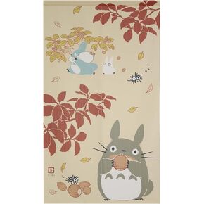 Japanese Noren Curtain Tapestry Totoro Forest Size: 85 × 150cm 10-318