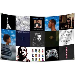 Drake Album Cover Flag Tapestry 3x5 Feet Hip Hop Poster for Living Room College Dorm in Saudi Arabia