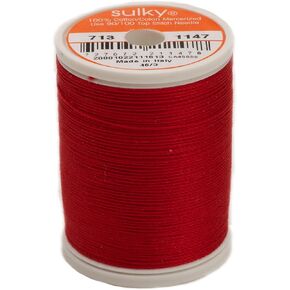 Sulky Cotton Thread 12 wt 330 yd Christmas Red