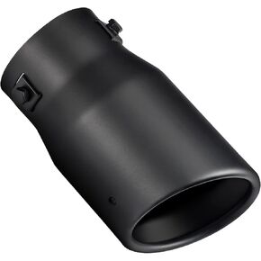 طرف عادم أسود قابل للتعديل مقاس 1 بوصة - 2.5 بوصة، مدخل 1.0-2.5 بوصة، مخرج 3.5 بوصة، مسمار طويل من الفولاذ المقاوم للصدأ 6 بوصة على أطراف أنابيب العادم، عالمي لأنبوب عادم بقطر خارجي 1.5/1.75/2/2.25/2.5 بوصة in Kuwait