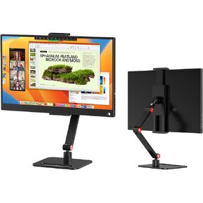 UPERFECT Tablet Stand for Desk, Adjustable 360° Swivel Bracket, 180° Tiltable Clamp, Adjustable Long Arm Foldable Tablet Holder with for 4.7-18'' iPhone/iPad/Tablet/Portable Monitor, Aluminum Alloy