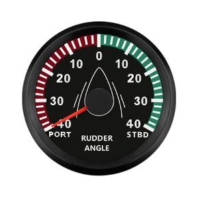 ELING Waterproof Rudder Angle Indicator Gauge Meter 0-190ohm with Mating Sensor 3-3/8"(85mm) with Backlight