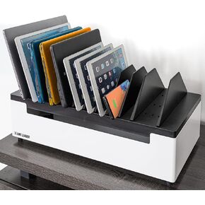 Stand Steady PowerPro Rolling Charging Station - Charging Tower with 8 USB Ports & 8 AC Outlets, Portable Power for Multiple Devices | Ideal for Schools, Businesses, Events