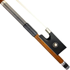 Cello Bow IPE Wood Violin Bow Unbleached White Horse Hair Art No VN210 (3/4 Violin Bow)