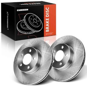 A-Premium 13.78 inch (350mm) Front Drilled and Slotted Disc Brake Rotors Compatible with Select Ford and Lincoln Models - For F-150 2010-2020, Expedition/Navigator 2007-2021, 2-PC Set