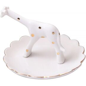 Necklace Jewelry Ring Holder Giraffe Flat Dish