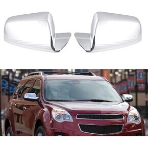 Chrome Mirror Covers Caps Compatible with 2010-2017 Chevy Equinox GMC Terrain