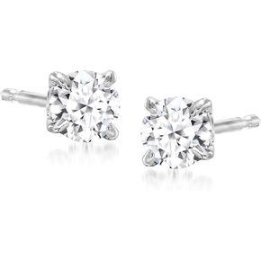 Ross-Simons 0.33 ct. t.w. Lab-Grown Diamond Stud Earrings in Sterling Silver