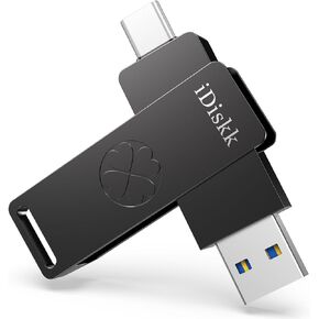 【for iPhone 15 Series】 iDiskk 512GB Super Fast Solid State Flash Drive Photo Stick,USB C iPad, MacBook,Laptops,Android Phones and Windows Computer, Up to 1000MB/S
