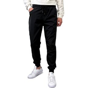 Southpole Men's Basic Tech Woven Track Jogger Pants, Quick Dry, Lightweight, Stretchable