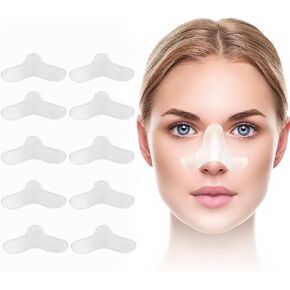 5 Pack Nasal Pads for CPAP Mask, CPAP Gel Nose Pads, Nose Protector for Mask, Nasal Gel Pads for CPAP Mask, Custom Design, Can Be Trimmed to Size Fit for Most Masks… (10 Pack)