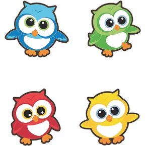 Fun Express Bulletin Board Cutouts - Owls - 48 Pieces - Educational and Learning Activities for Kids