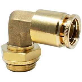 Velvac Male Swiv Elb Push-Lk,Brs,5/8T X M22-018060
