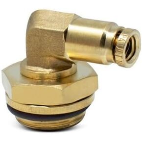 Velvac Male Swiv Elb Push-Lk,Brs,1/4T X M22-018058