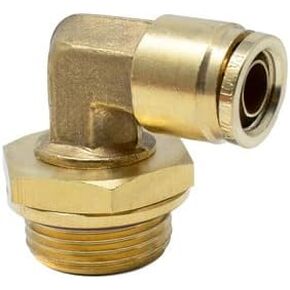 Velvac Male Swiv Elb Push-Lk,Brs,1/2T X M27-018062