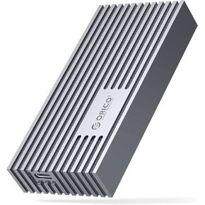 ORICO NVMe SSD Enclosure 40Gbps M.2 إلى USB-C محول لـ NVMe M-Key 4TB SSD 2280، حافظة SSD خارجية من الألومنيوم M2، متوافقة مع Thunderbolt 3/4 USB3.2/3.1/3.0/Type C -M234-GY-V1 in Kuwait