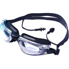 نظارات السباحة، نظارات سباحة مانعة للتسرب مع سدادة الأذن حماية كاملة ضد الضباب للرجال والنساء والشباب in Kuwait