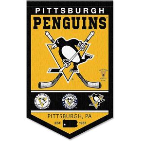 WinCraft Pittsburgh Penguins Heritage History Banner Pennant