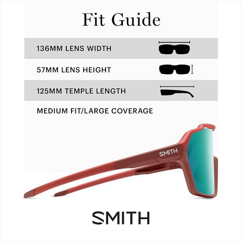 SMITH Shift MAG Sunglasses – Shield Lens Performance Sports Sunglasses for Running, Biking, MTB & More – For Men & Women in Saudi Arabia